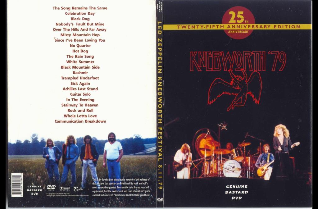 Led Zeppelin - Knebworth ’79 (DVD) cover