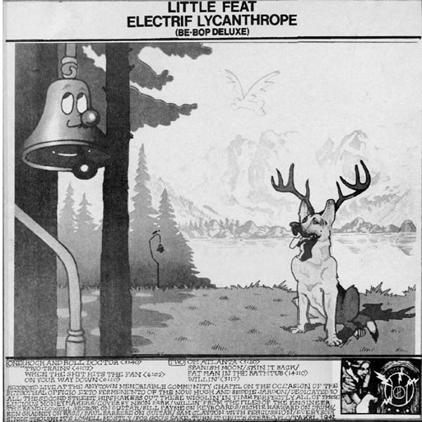 Little Feat - Electrif Lycanthrope (live at Ultrasonic Studios September 19, 1974) [Bootleg] cover