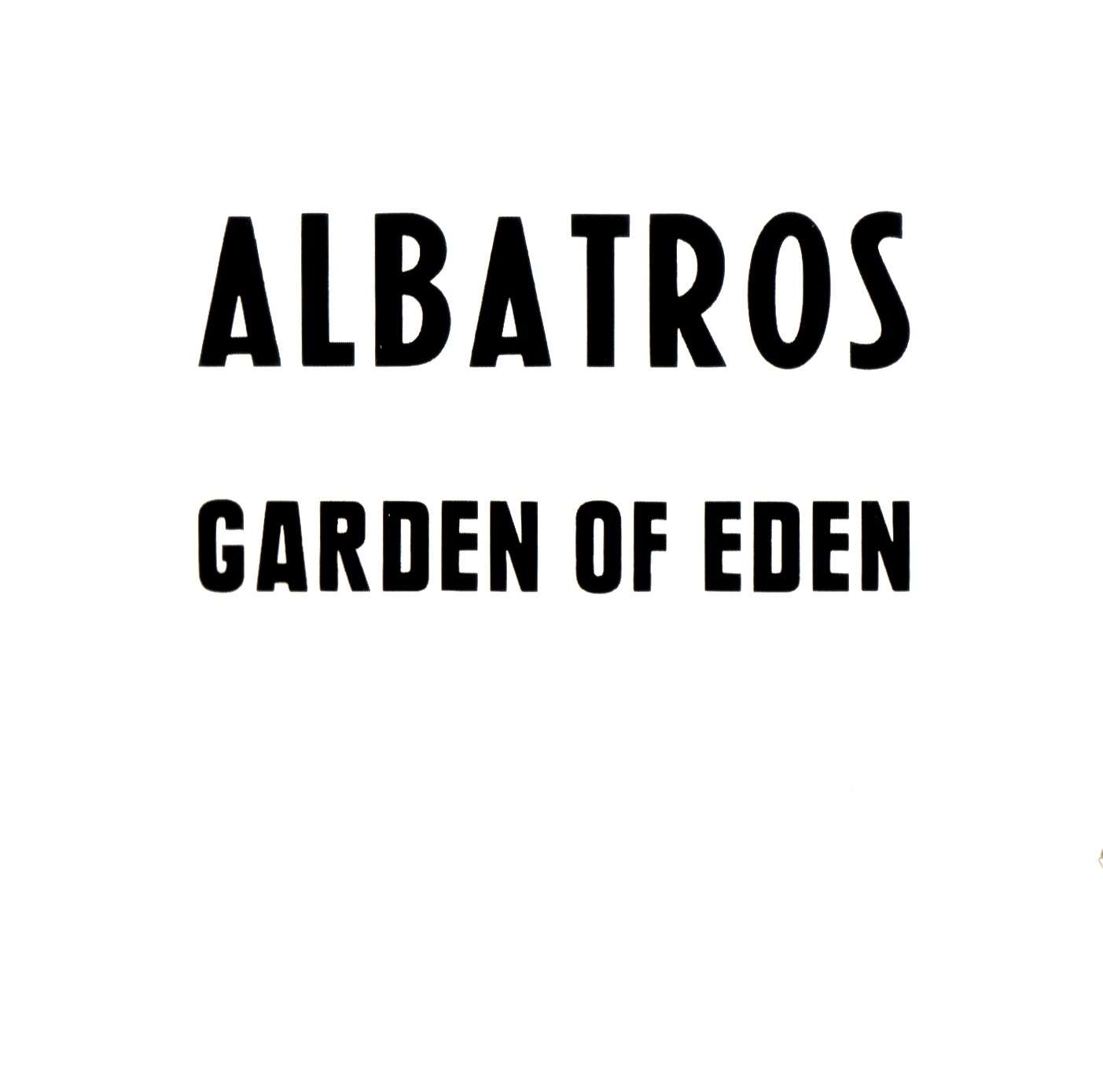 Albatros - Garden Of Eden cover