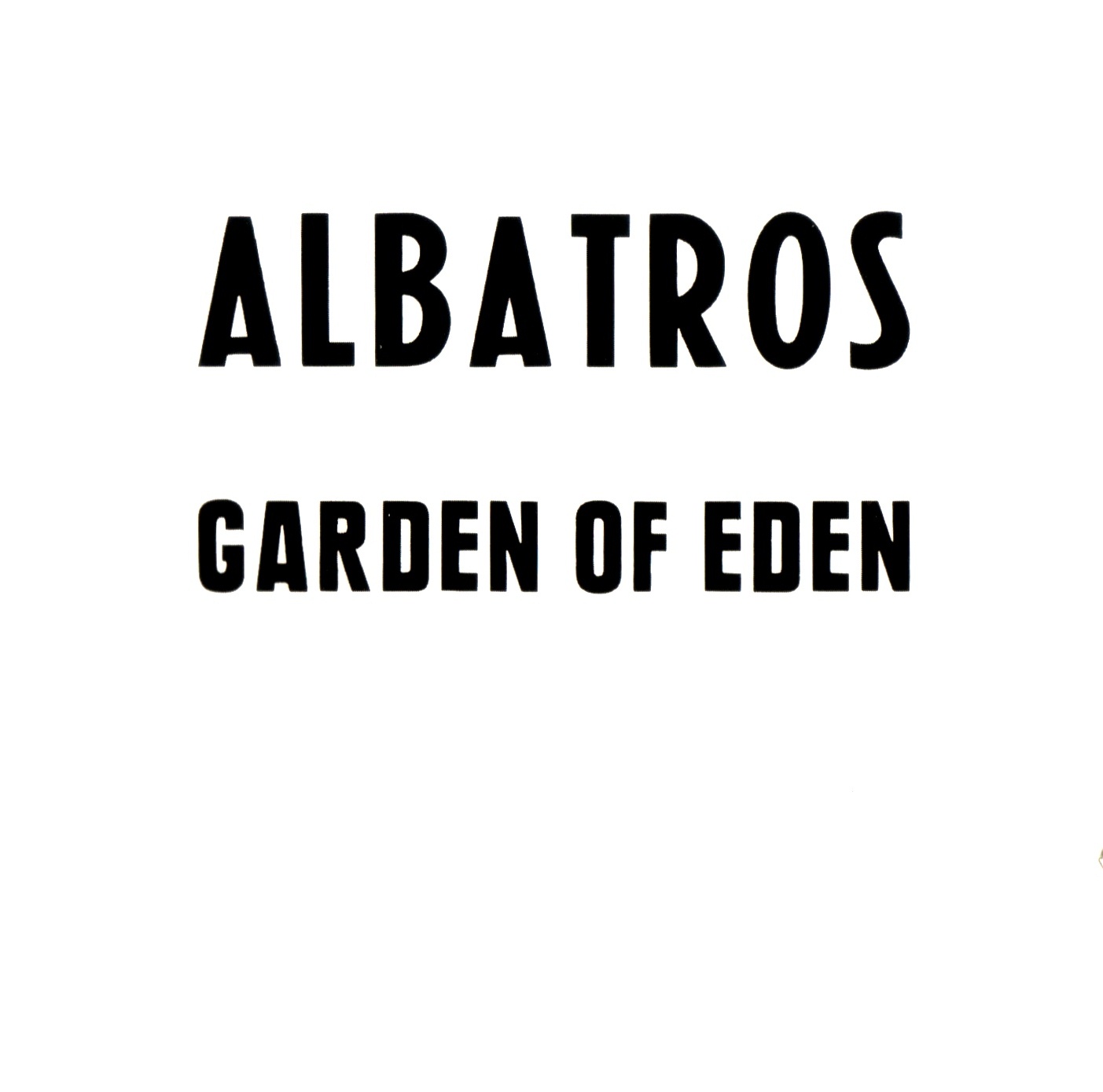 Albatros - Garden Of Eden cover