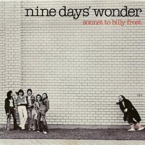 Nine Days’ Wonder - Sonnet to Billy Frost cover