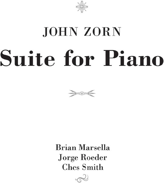 Zorn, John - Suite for Piano cover