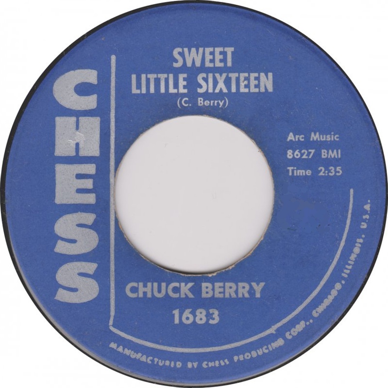 Berry, Chuck - Sweet Little Sixteen / Reelin' and Rockin' (SP) cover