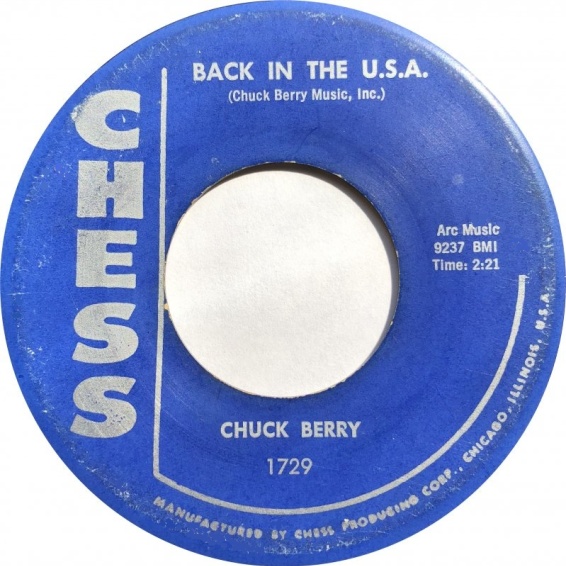 Berry, Chuck - Back in the U.S.A. / Memphis, Tennessee (SP) cover