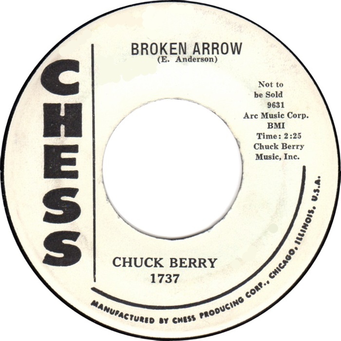 Berry, Chuck - Broken Arrow / Childhood Sweetheart (SP) cover