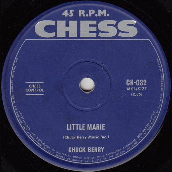 Berry, Chuck - Little Marie / Go Bobby Soxer (SP) cover