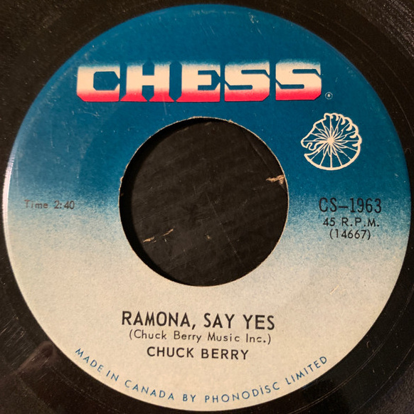 Berry, Chuck - Ramona Say Yes / Havana Moon (SP) cover