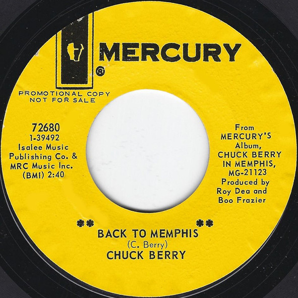 Berry, Chuck - Back To Memphis / I Do Really Love You (SP) cover