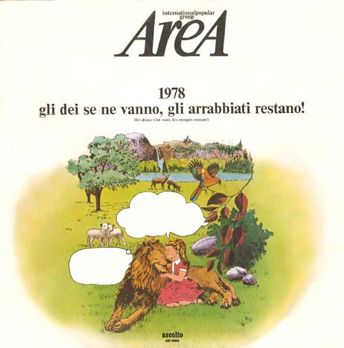 Area - Gli Dei Se Ne Vanno, Gli Arrabbiati Restano cover